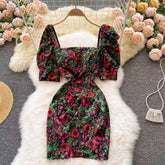 Lola Printed Dress - Label Frenesi Fashion